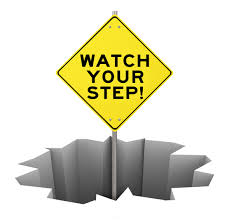 watch your step pitfall