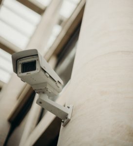 Security Camera on a Pillar Halifax, NS